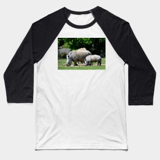 Southern White Rhino Rhinoceros Baseball T-Shirt